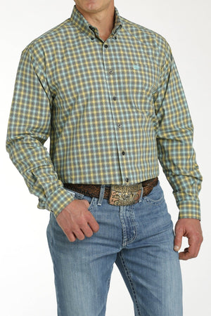 Cinch Shirts Cinch Men's Plaid Button Down Long Sleeve Western Shirt MTW1105755