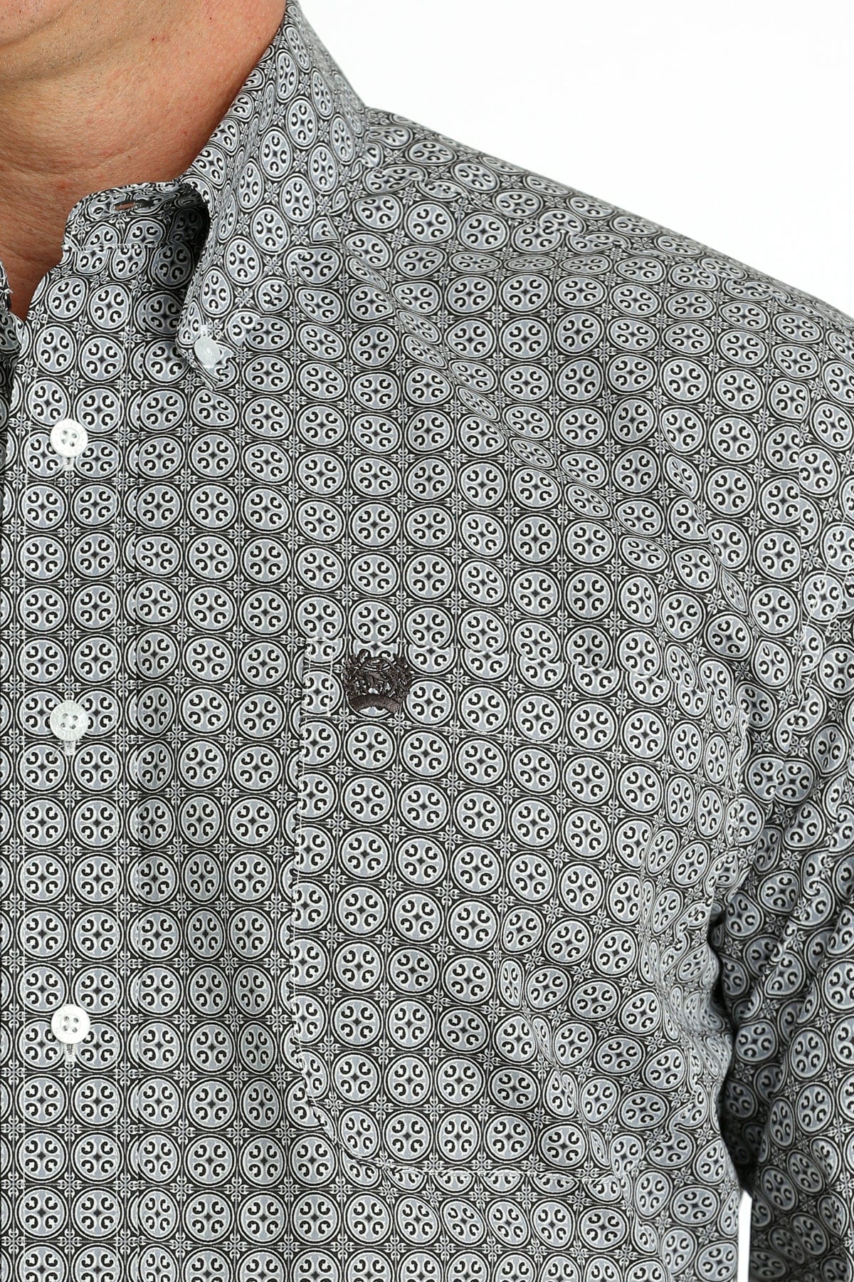 Cinch Men's Gray Medallion Print Long Sleeve Button Down Western Shirt - Russell's  Western Wear, Inc.
