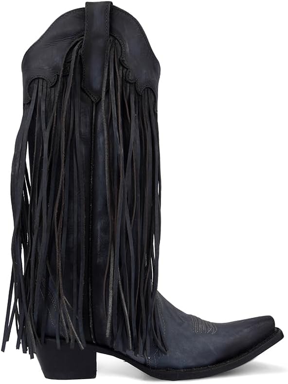 Circle G Women s Fringes Snip Toe Western Boots