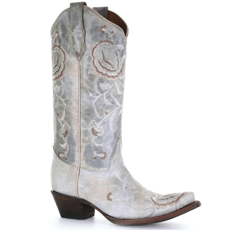 CORRAL WOMEN'S RED MATCHING SNIP TOE WESTERN BOOTS - Z5073 – The