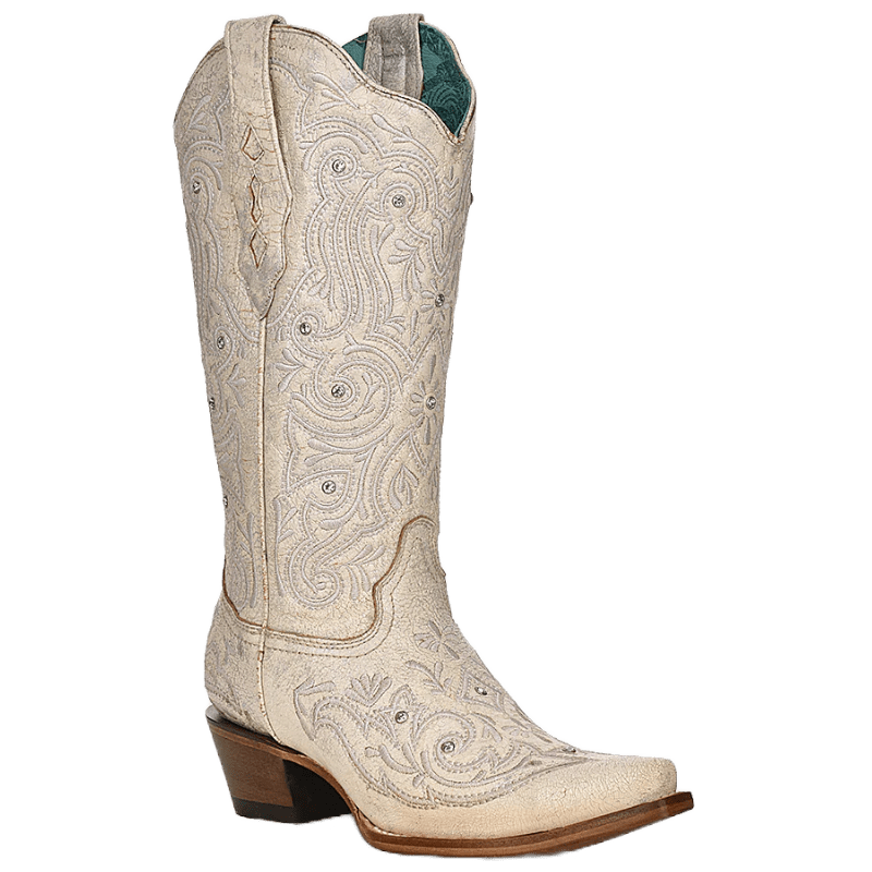 White corral outlet boots