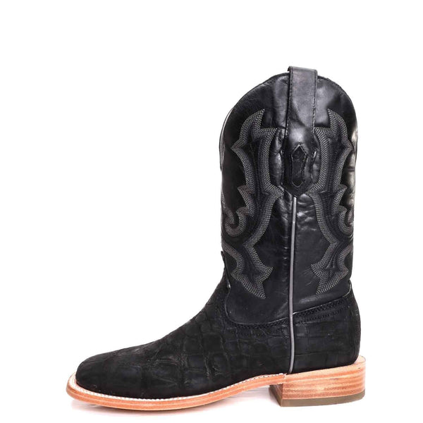 Corral Men s Matte Black Alligator Exotic Western Boots A4221 Russell s Western Wear Inc