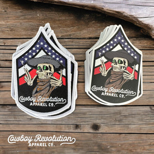 Cowboy Revolution Apparel Co. Decorative Stickers “American Gangster” Cowboy Revolution Apparel Co. Iron-On Patch & Sticker Set