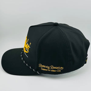 Cowboy Revolution Apparel Co. Hats One Size Fits Most “Lightning" Black & Gold - Cowboy Revolution 5-panel Performance Hat