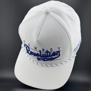 Cowboy Revolution Apparel Co. Hats One Size Fits Most “Lightning" White - Cowboy Revolution 5-panel Performance Hat