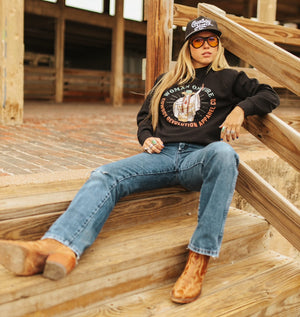 Cowboy Revolution Apparel Co. Outerwear "Woman On Fire" Cowboy Revolution Premium Unisex Hoodie