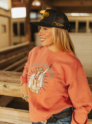 Cowboy Revolution Apparel Co. Outerwear "Woman On Fire" Cowboy Revolution Unisex Premium Sweatshirt