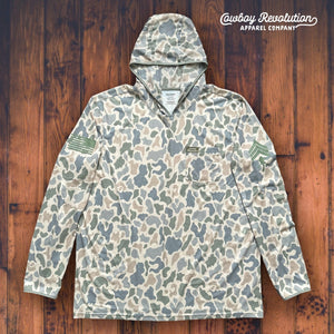 Cowboy Revolution Apparel Co. Shirt “Lake Jackson 2.0" Cowboy Revolution Hooded Long-Sleeve Sunshirt