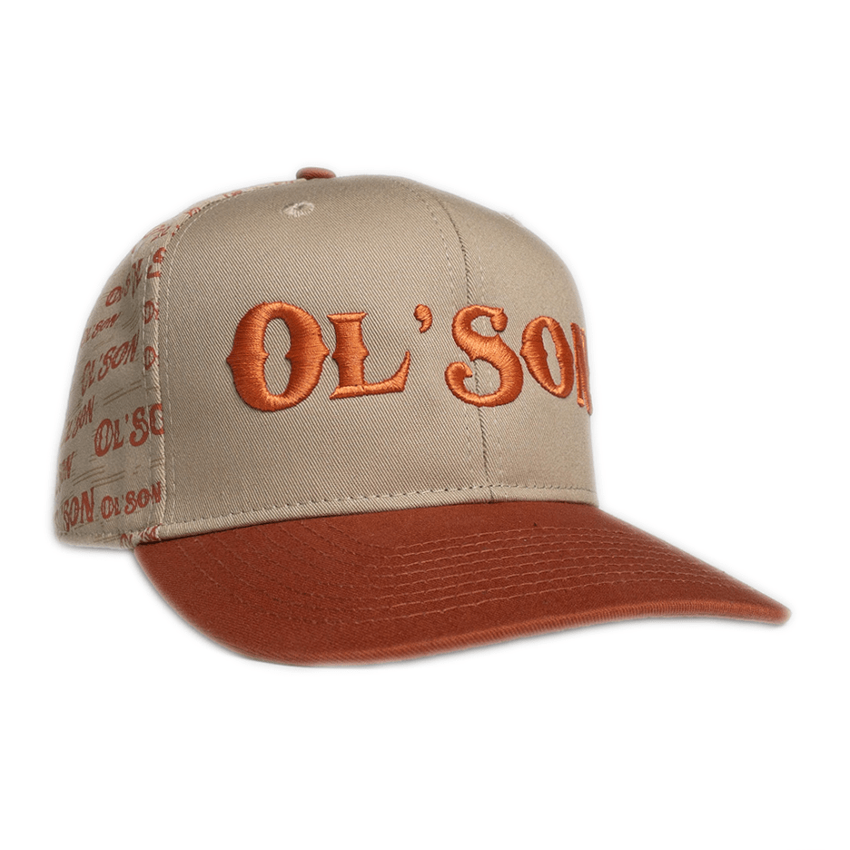 Dale Brisby's Rodeo Time Cap Ol Son Khaki & Orange Flatbill