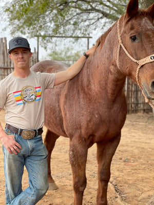 Dale Brisby's Rodeo Time T-Shirt Rodeo Time Serape Rope T