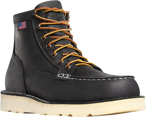 DANNER Boots Danner Men's Bull Run Moc Toe Black Work Boots 15568