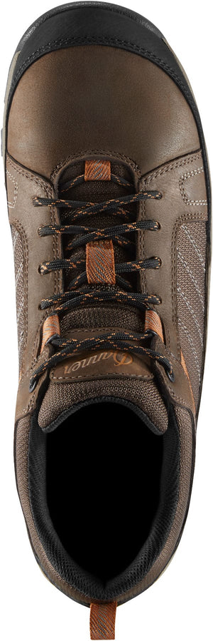 DANNER Boots Danner Men's Riverside Brown/Orange Steel Toe Work Shoe 15346