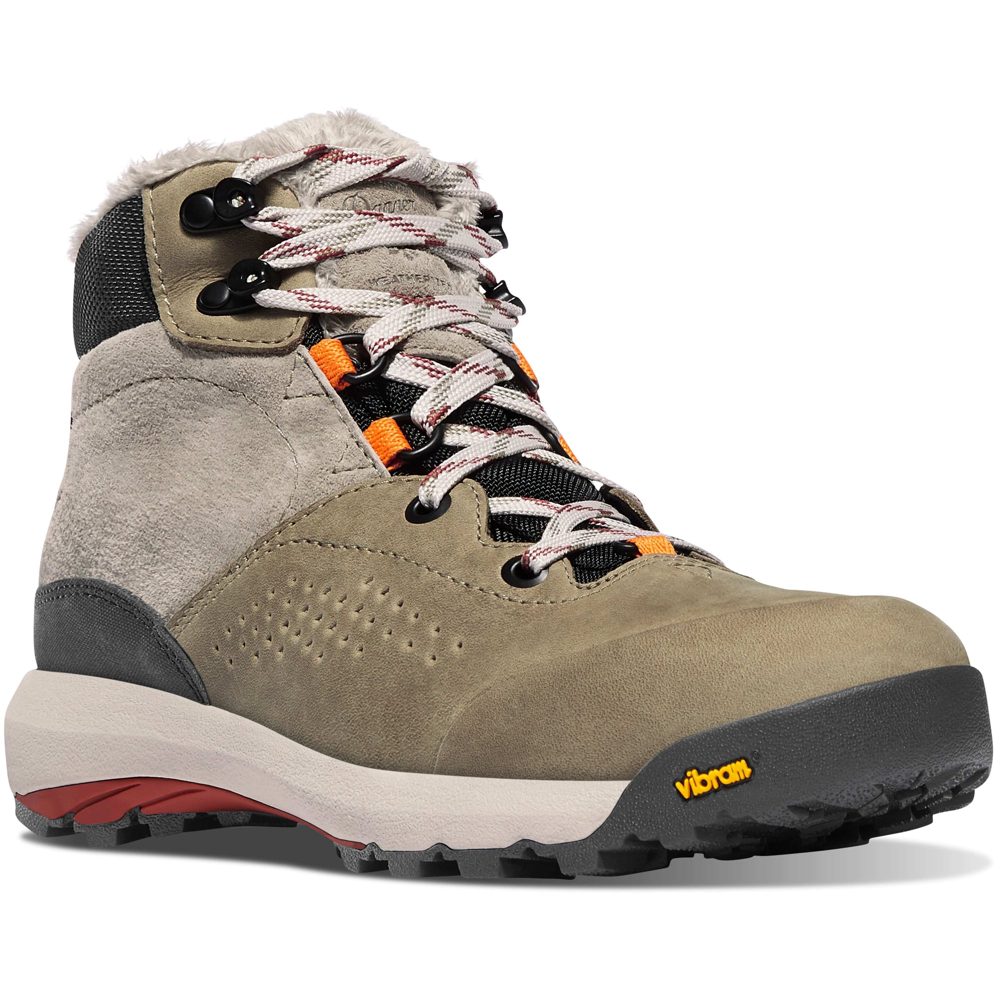 DANNER Boots Danner Women's Inquire Mid Hazelwood/Tangerine/Red Hiking Boots 64571