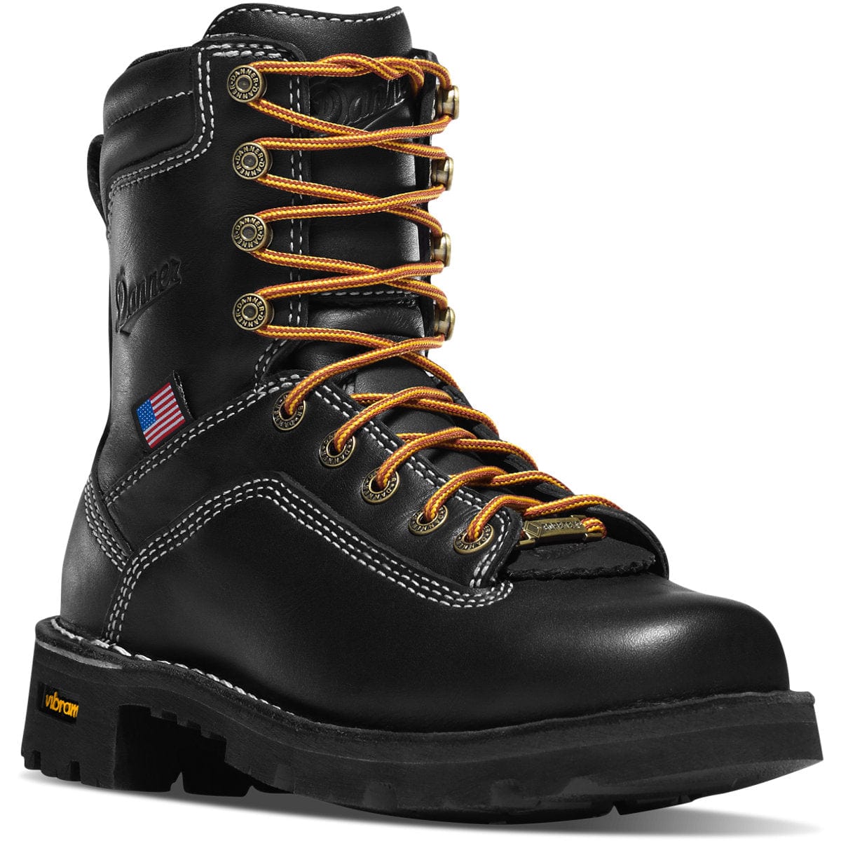 DANNER Boots Danner Women's Quarry USA Black Hiking Boots 17323