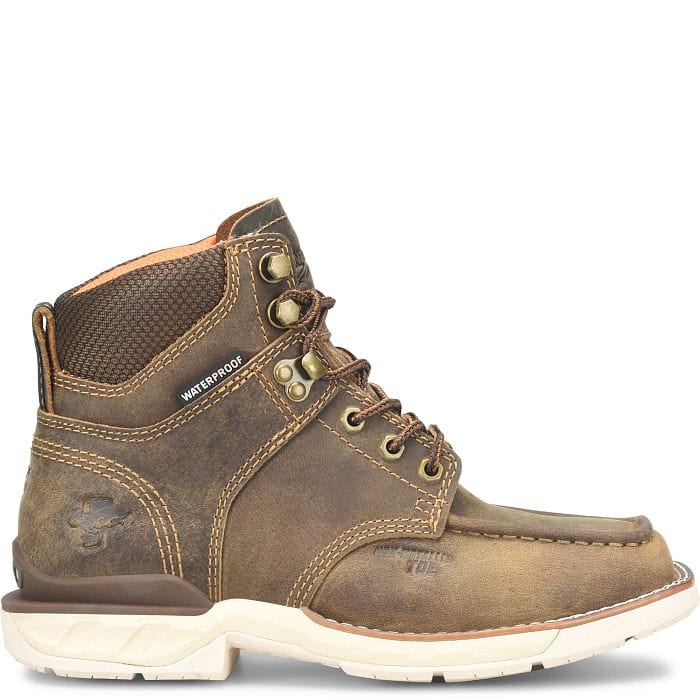 Double H Womens Spirit Comp Toe Lacer Brown Boots Size 8