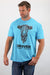 Drover Cowboy Threads Shirts T-Shirt, The Bull - Bright Blue