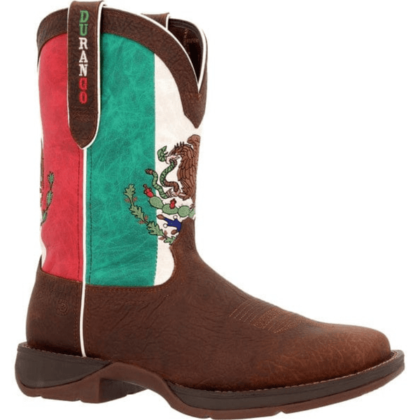 Durango Men's Rebel Mexico Flag Square Toe Western Boots