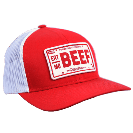 Florida Cracker Trading Co. Men's Eat Mo' Beef Red Patch Hat