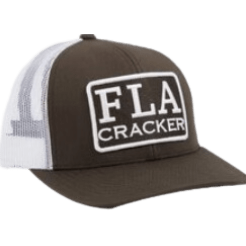 Florida Cracker Trading Co. Men's Florida Patch Brown/White Trucker Ball Cap