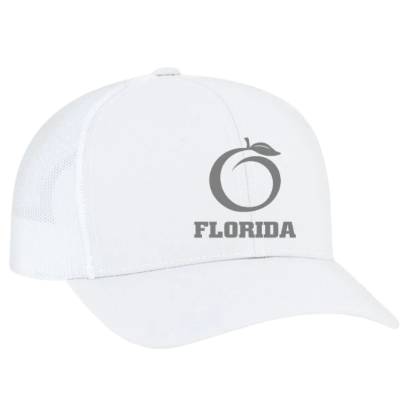 Florida Heritage Men's The Ridge Trucker Silver/White Ball Cap