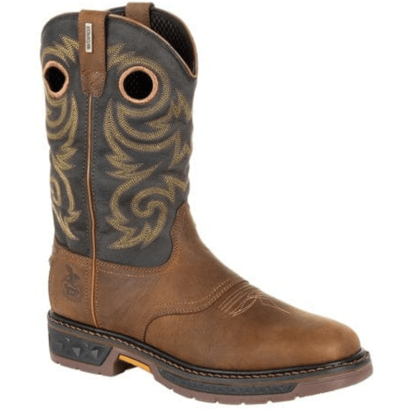 Mens western style work boots hotsell