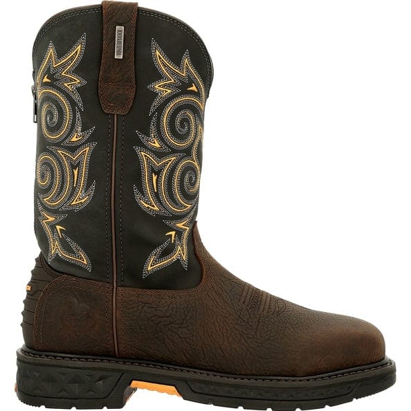 Georgia Boot Men s Carbo Tec LT Brown and Black Steel Toe Work Boot GB Russell s Western Wear Inc