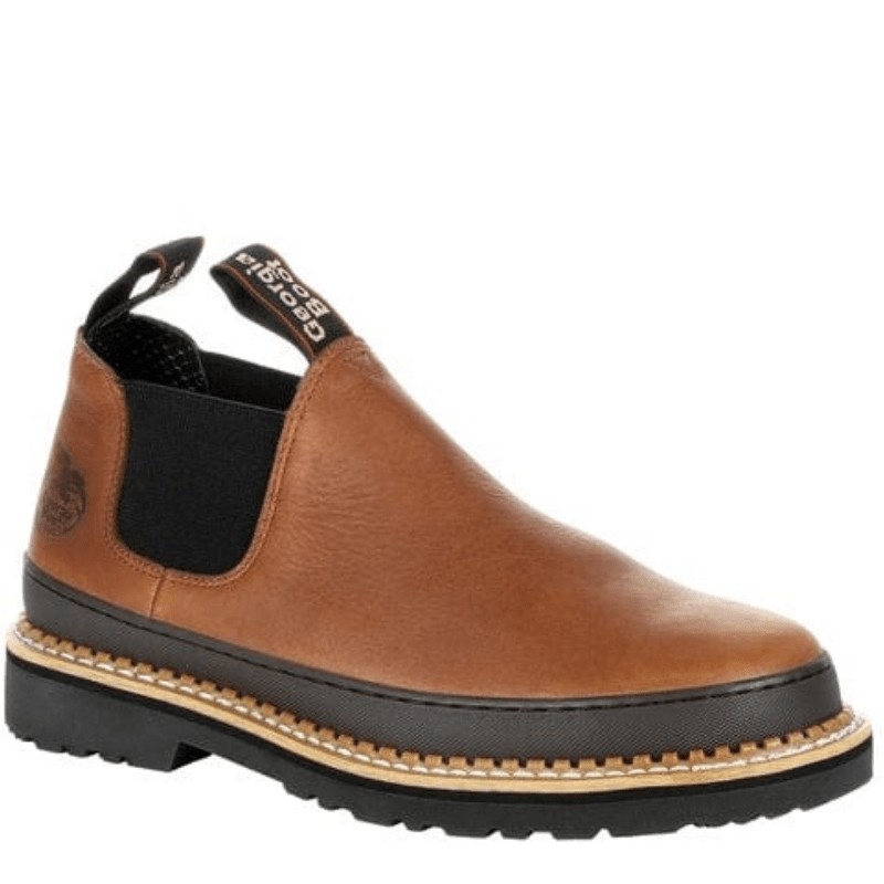 Georgia Boot Men s Georgia Giant Revamp Brown Romeo Moc Toe Shoe GB00320