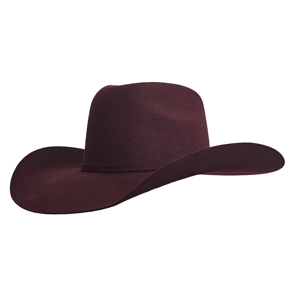 Gone Country Hats Men & Women's Hats 6-7/8 Big Sky Black Cherry - Wool Cashmere (Montana Series)