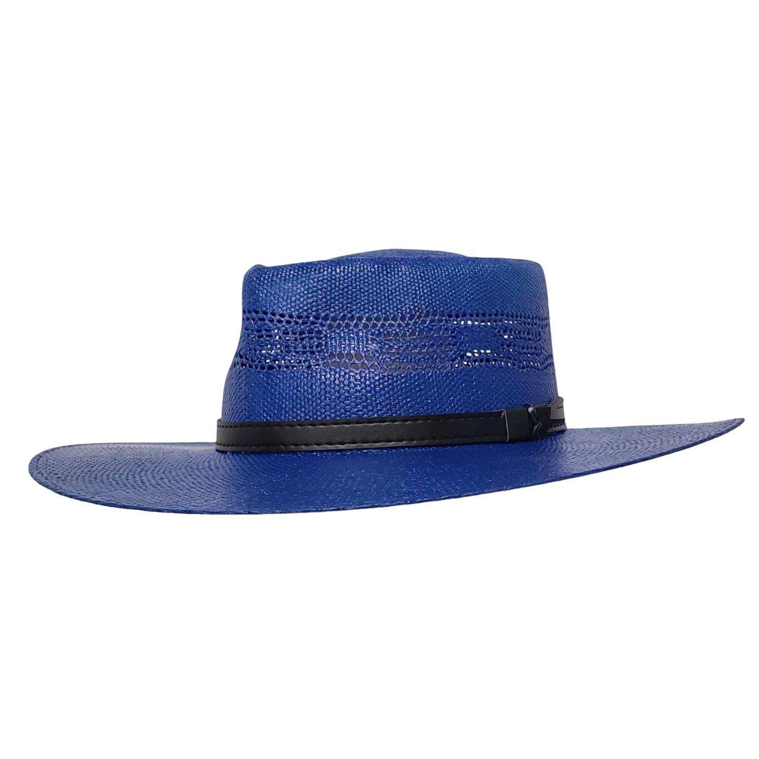 Gone Country Hats Women's Hats Medium  fits 7-1/8 to 7-1/4 Lolita Royal Blue - Straw Bangora (Heartland Series)