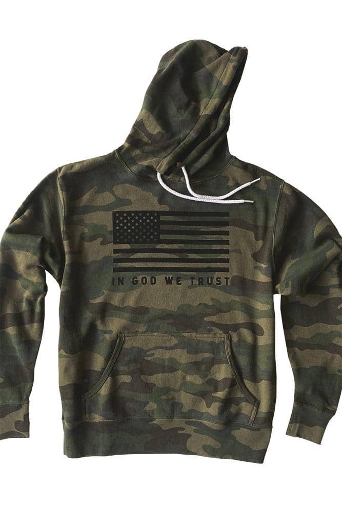 Hope Outfitters Outerwear In God We Trust Camo Hoodie