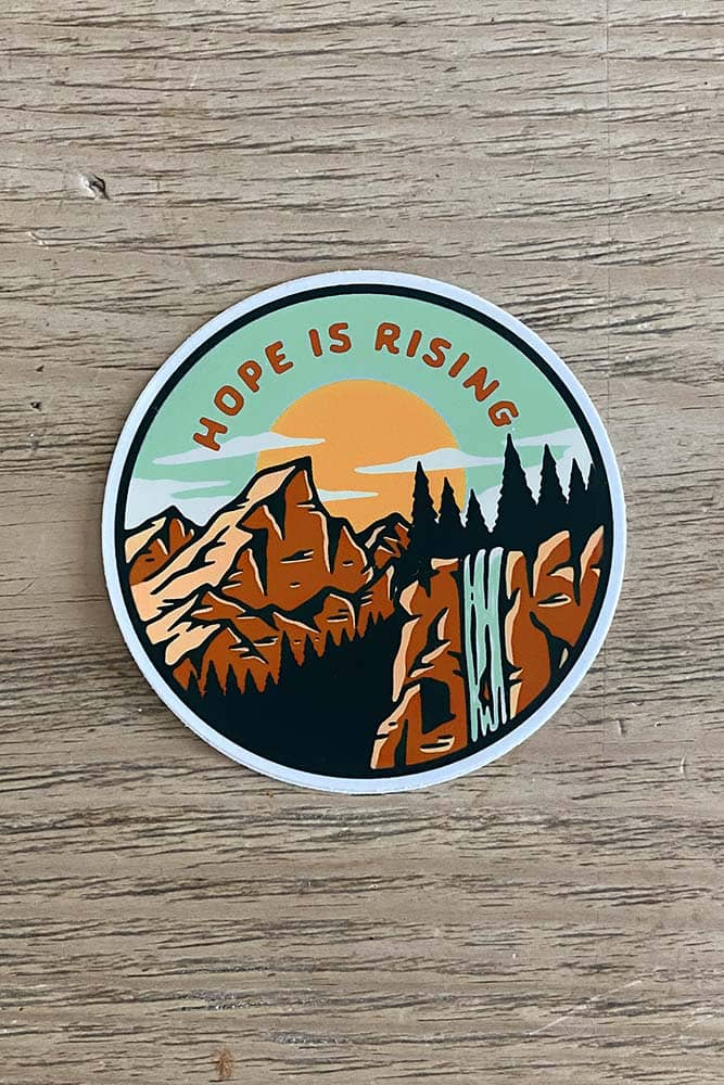 Hope Outfitters Stickers Hope is Rising Sticker