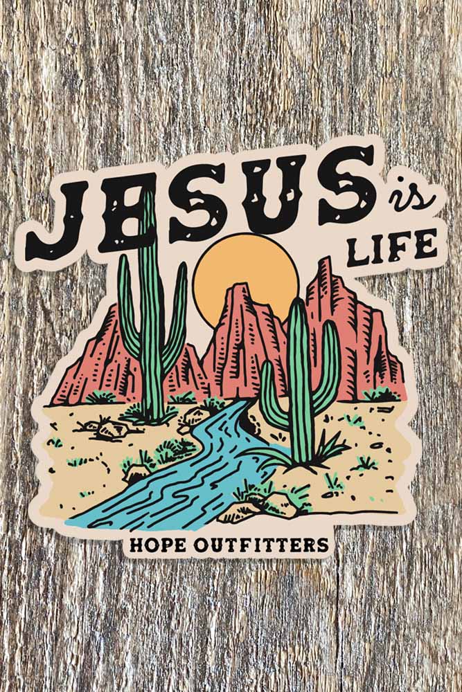 Hope Outfitters Stickers Jesus is Life Sticker