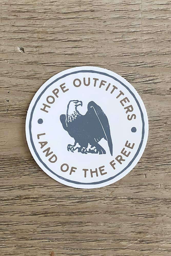 Hope Outfitters Stickers Land of The Free Sticker