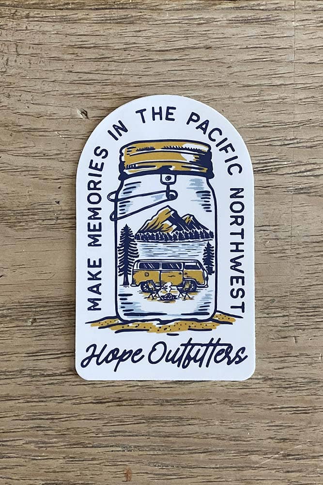 Hope Outfitters Stickers Make Memories In The PNW Sticker