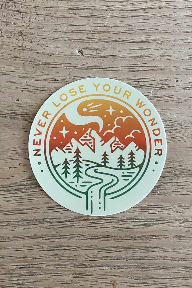 Hope Outfitters Stickers Never Lose Your Wonder Sticker