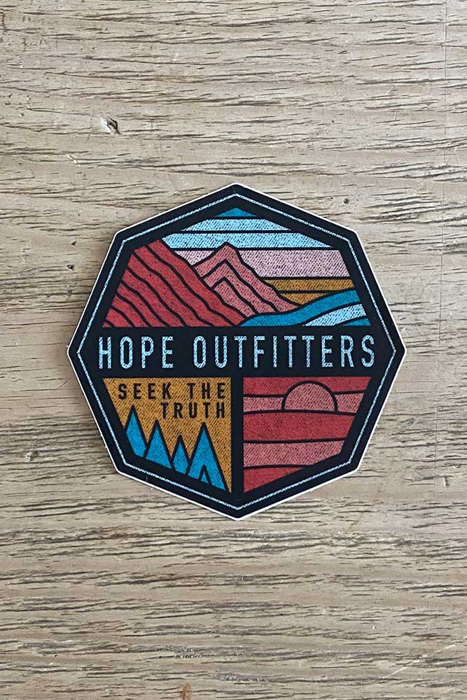 Hope Outfitters Stickers Seek The Truth Mountain Sticker