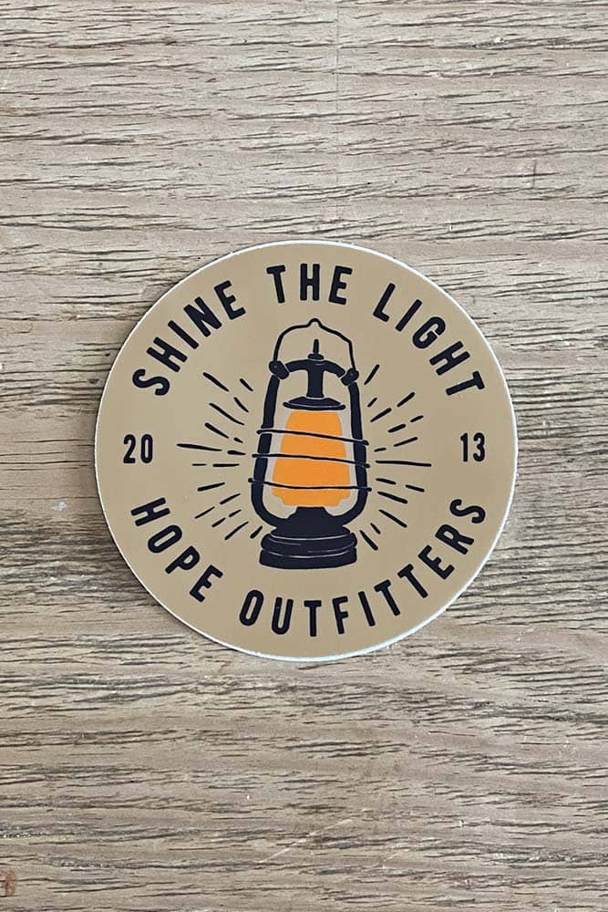 Hope Outfitters Stickers Shine The Light Sticker