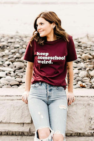 Hope Outfitters T-Shirts Keep Homeschool Weird Tee