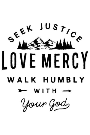 Hope Outfitters T-Shirts Seek Justice & Love Mercy Tee