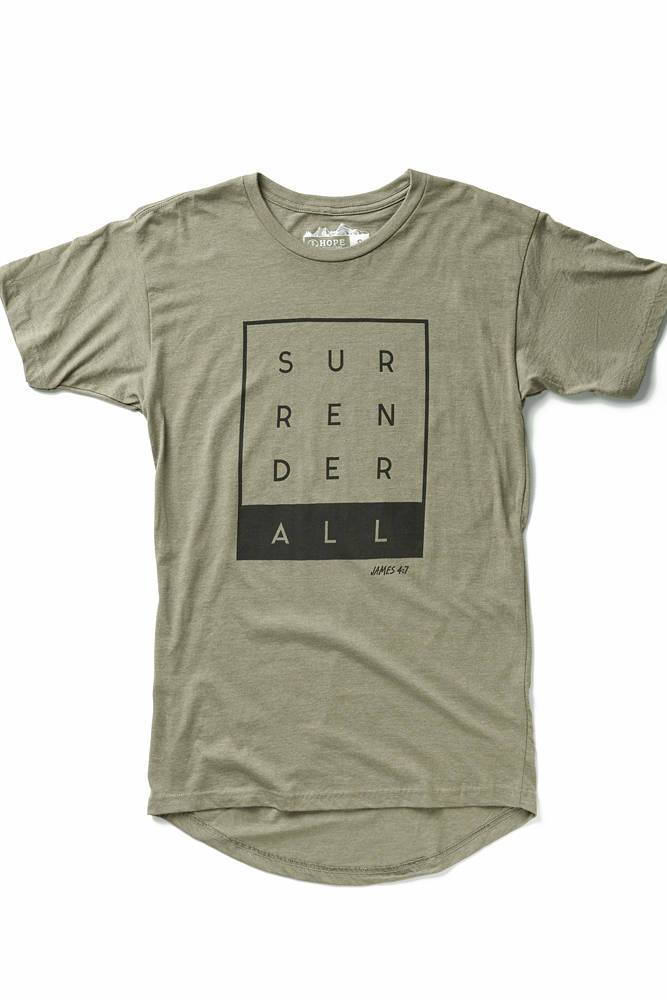 Hope Outfitters T-Shirts Surrender All Long Body Urban Tee