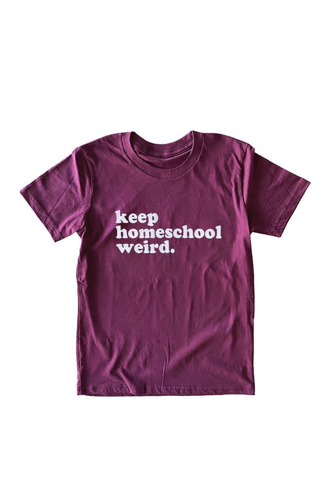 Hope Outfitters Youth Youth Keep Homeschool Weird Tee