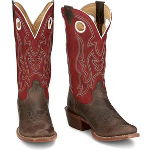 JUSTIN BOOTS Boots Justin Men's Ante Up Red Goat Western Boots FN7245