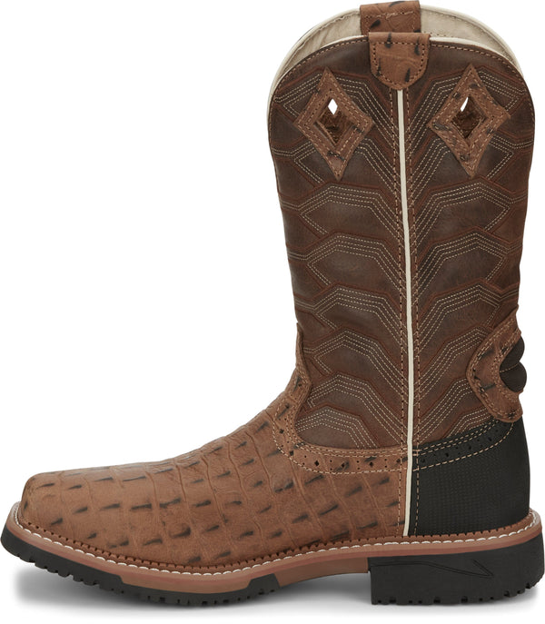 Justin Men s Derrickman Western Work Boots Composite Toe