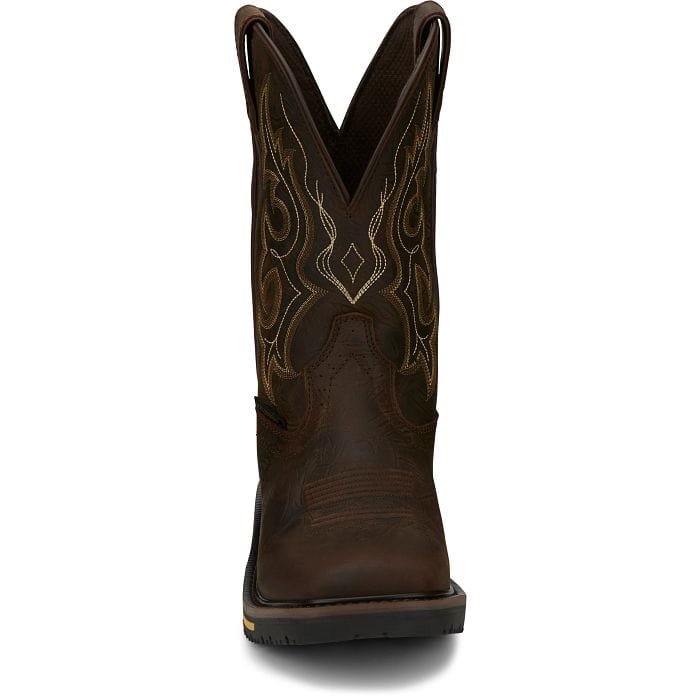 Justin Men's Hybred® Joist Aged Brown Waterproof Work Boots SE4624 
