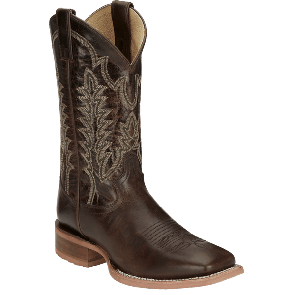 Justin Men s Lyle Umber Brown Square Toe Western Boots CJ2031
