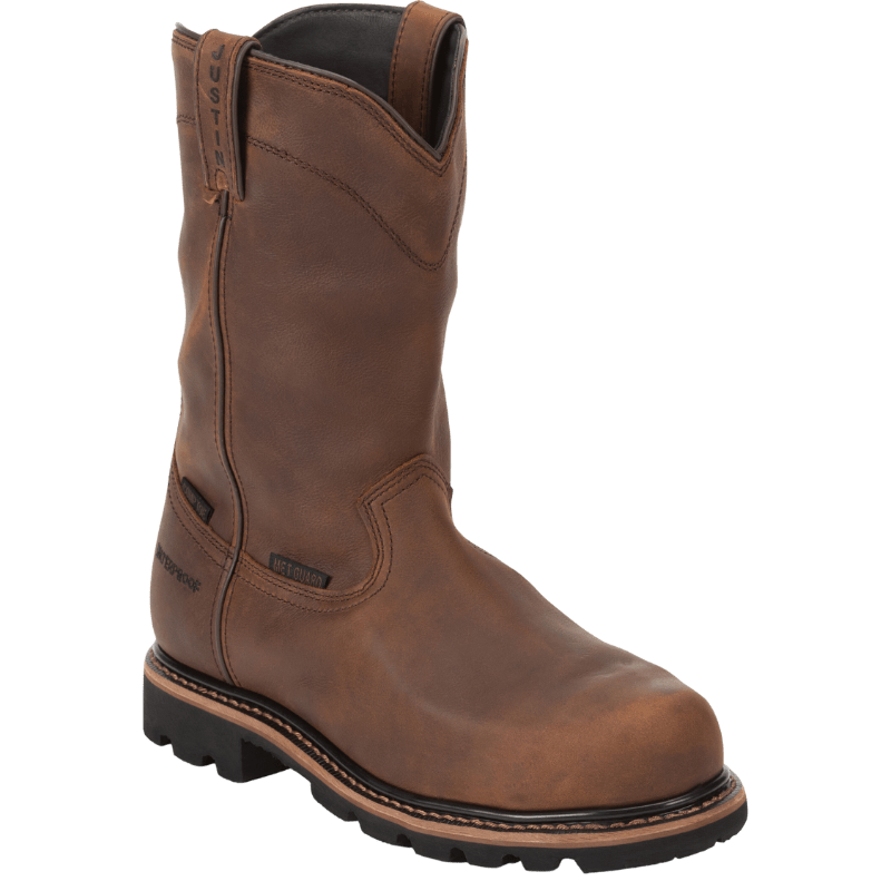 Justin Men s Worker II Pulley Composite Toe Work Boots WK4630 Russell s Western Wear Inc