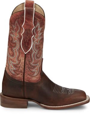 Justin Boots Boots Justin Women's AQHA Dusty Brown Square Toe Western Boots AQ7020