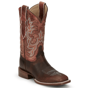 Justin Boots Boots Justin Women's AQHA Dusty Brown Square Toe Western Boots AQ7020