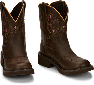 Justin Boots Boots Justin Women's Gypsy Gemma Dark Brown Square Toe Western Boots GY9526