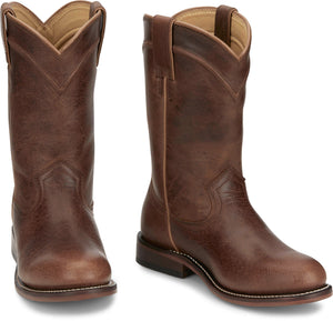 Justin Boots Boots Justin Women's Holland Brown Round Toe Roper Boots RP3311